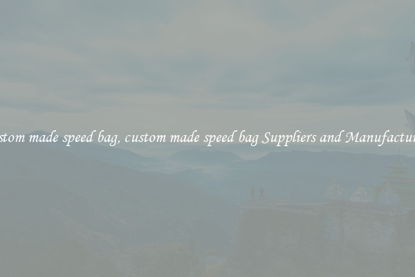 custom made speed bag, custom made speed bag Suppliers and Manufacturers