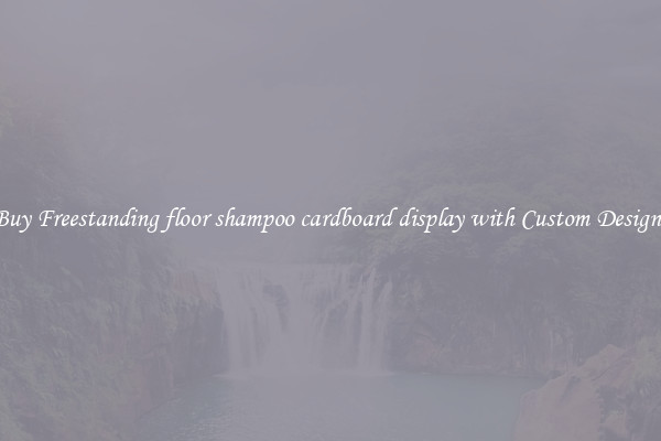 Buy Freestanding floor shampoo cardboard display with Custom Designs