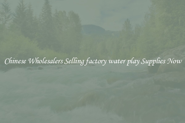 Chinese Wholesalers Selling factory water play Supplies Now