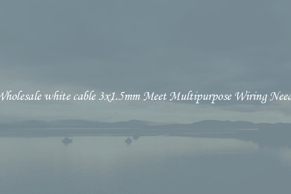 Wholesale white cable 3x1.5mm Meet Multipurpose Wiring Needs