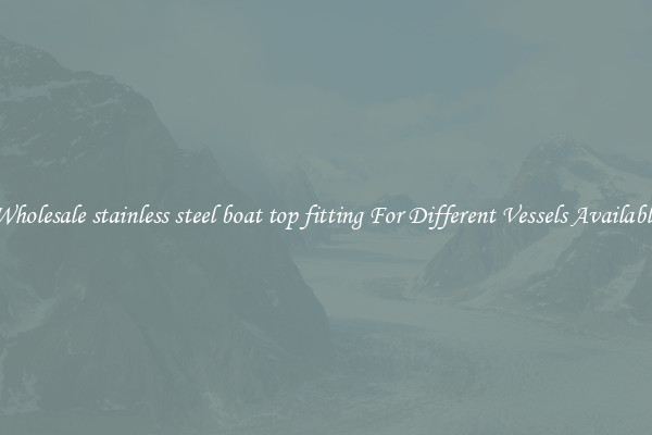 Wholesale stainless steel boat top fitting For Different Vessels Available
