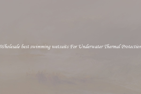Wholesale best swimming wetsuits For Underwater Thermal Protection