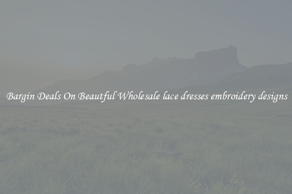 Bargin Deals On Beautful Wholesale lace dresses embroidery designs