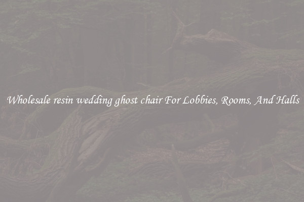 Wholesale resin wedding ghost chair For Lobbies, Rooms, And Halls