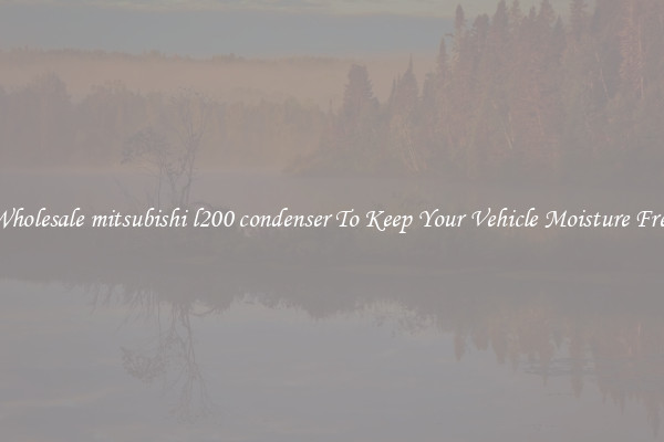 Wholesale mitsubishi l200 condenser To Keep Your Vehicle Moisture Free