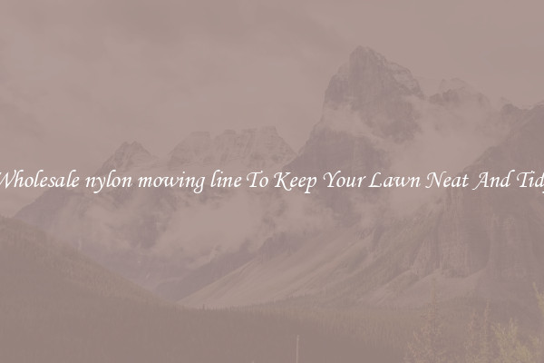Wholesale nylon mowing line To Keep Your Lawn Neat And Tidy