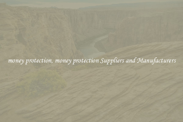 money protection, money protection Suppliers and Manufacturers
