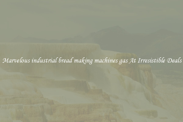 Marvelous industrial bread making machines gas At Irresistible Deals