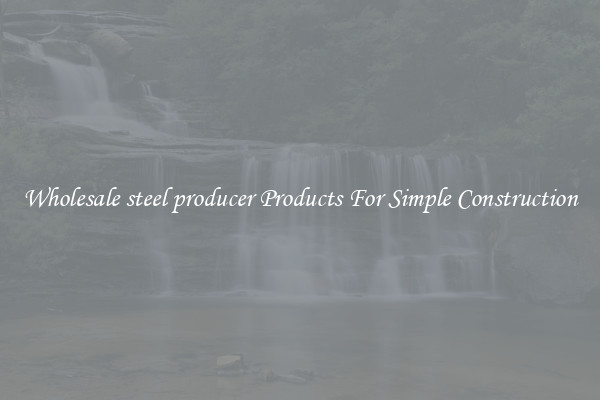 Wholesale steel producer Products For Simple Construction