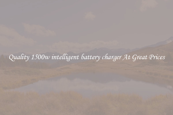 Quality 1500w intelligent battery charger At Great Prices