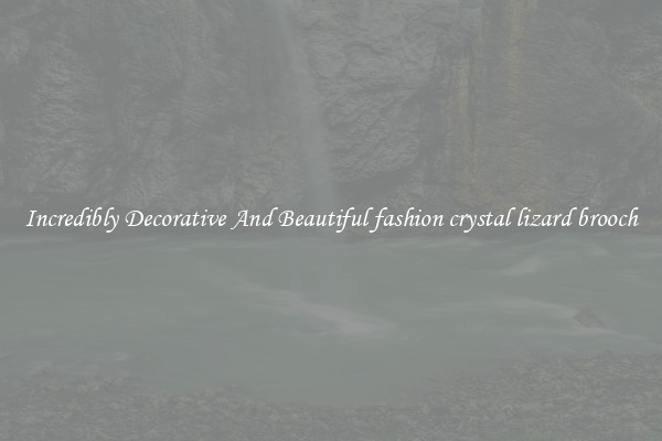 Incredibly Decorative And Beautiful fashion crystal lizard brooch