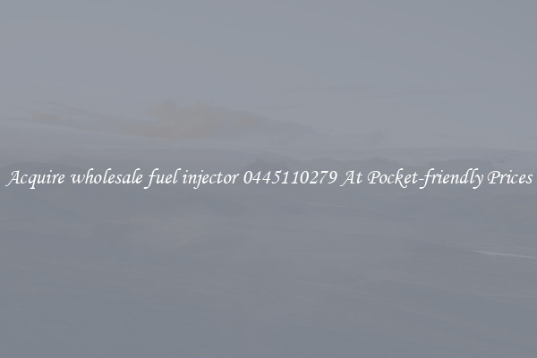 Acquire wholesale fuel injector 0445110279 At Pocket-friendly Prices