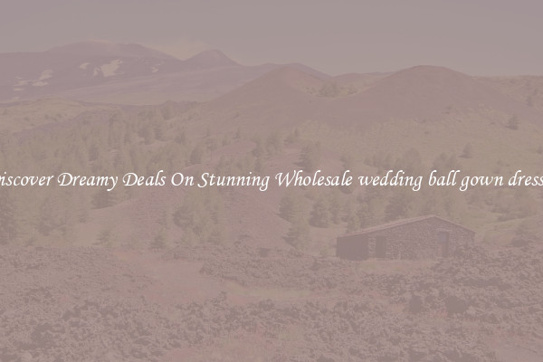 Discover Dreamy Deals On Stunning Wholesale wedding ball gown dresses
